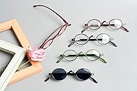 Vista 25 de BLUELESS Vintage Round Reading Glasses Professor Readers (Brown Tortoise, +0.50)