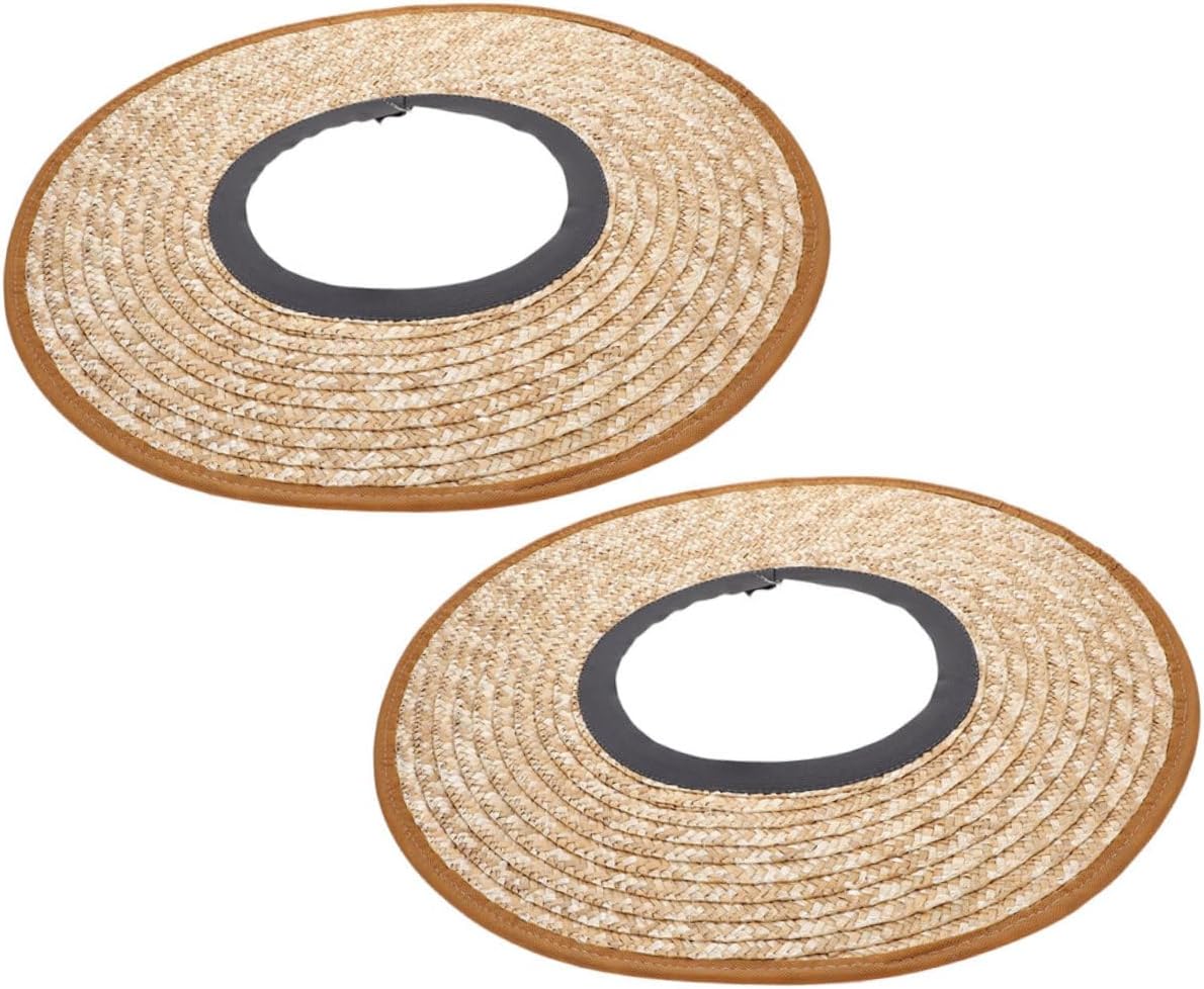 HOMSFOU 2Pcs Hard Hat Sun Shade Full Brim Visor for Construction Workers Breathable Sun Protection Accessory Lightweight and Comfortable for Outdoor Fishing and Work Activities