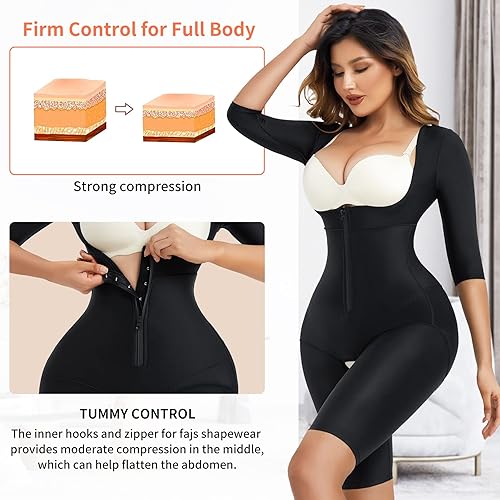 Miniatura 3 de Fajas moldeadoras para mujer con control de abdomen, moldeador de cuerpo, faja moldeadora de cintura, poscirugía, ropa de compresión