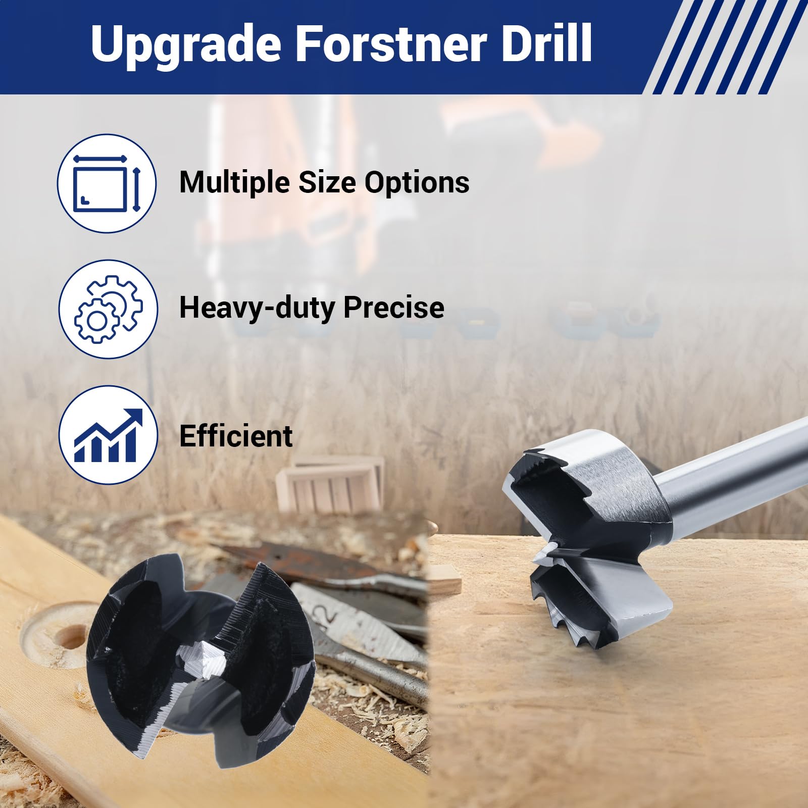 35mm Forstner Drill Bit for Woodworking Forstner Bit Wood Drill Bits for Holes Hinge Cutter Tungsten Carbide Wood Auger Drill Bit Hole Saw Opener - Image 3