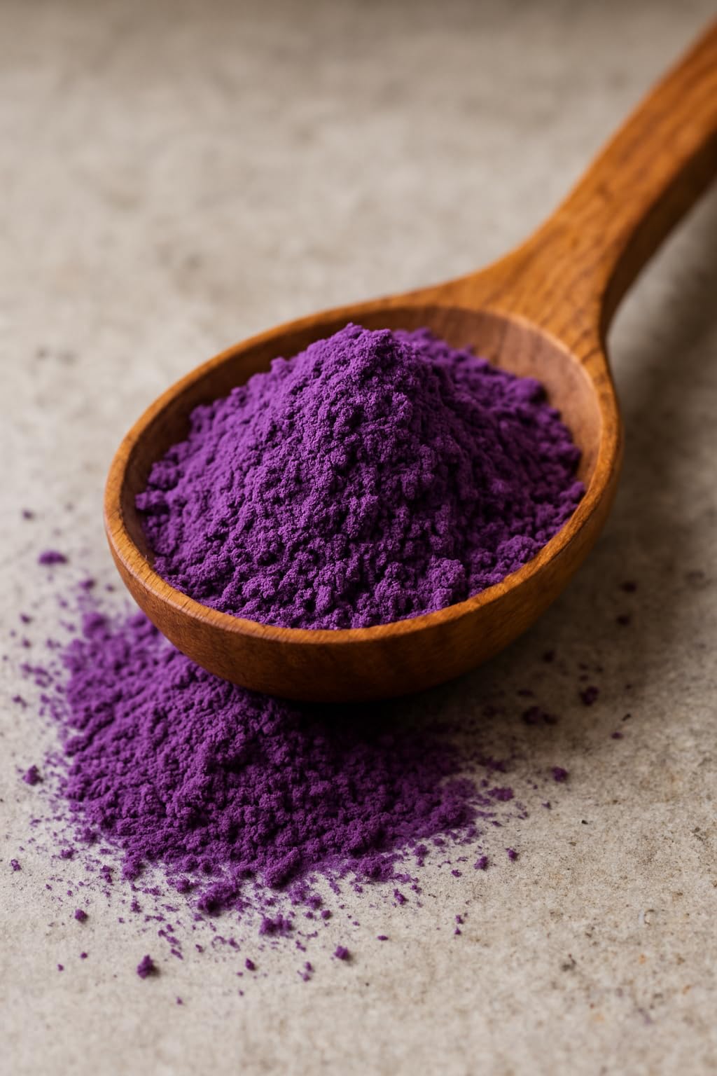 UBE POWDER SHOP – Certyfikowany proszek Ube Premium 100% naturalny – Fioletowy batat z Filipin – Superfood wegański | Do kawy latte, deserów, lodów, wypieków i napojów – Saszetka 100 g