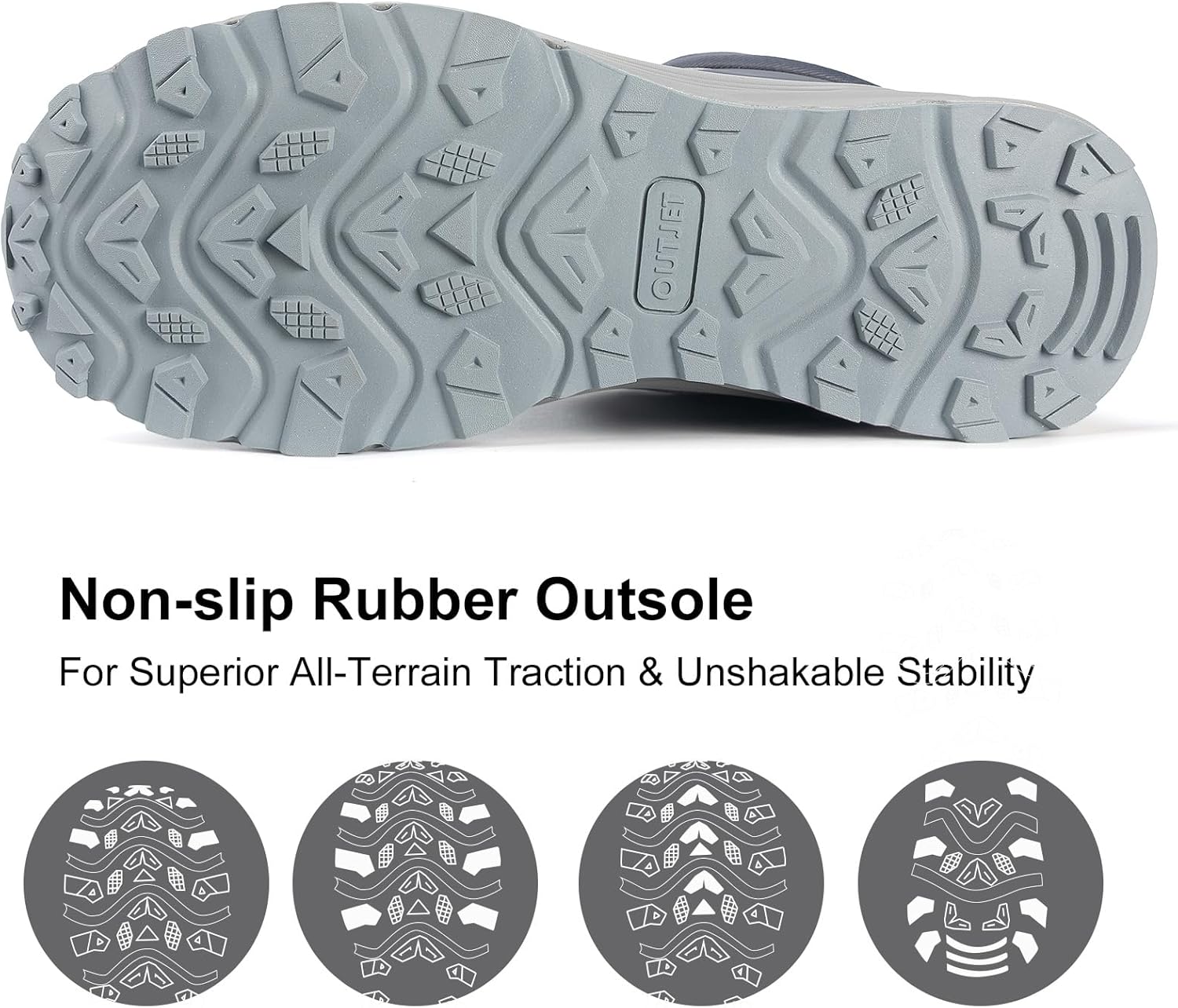 Men's Waterproof Hiking Boots Lightweight Comfortable Outdoor Walking Trail Boots Shoes - Image 5