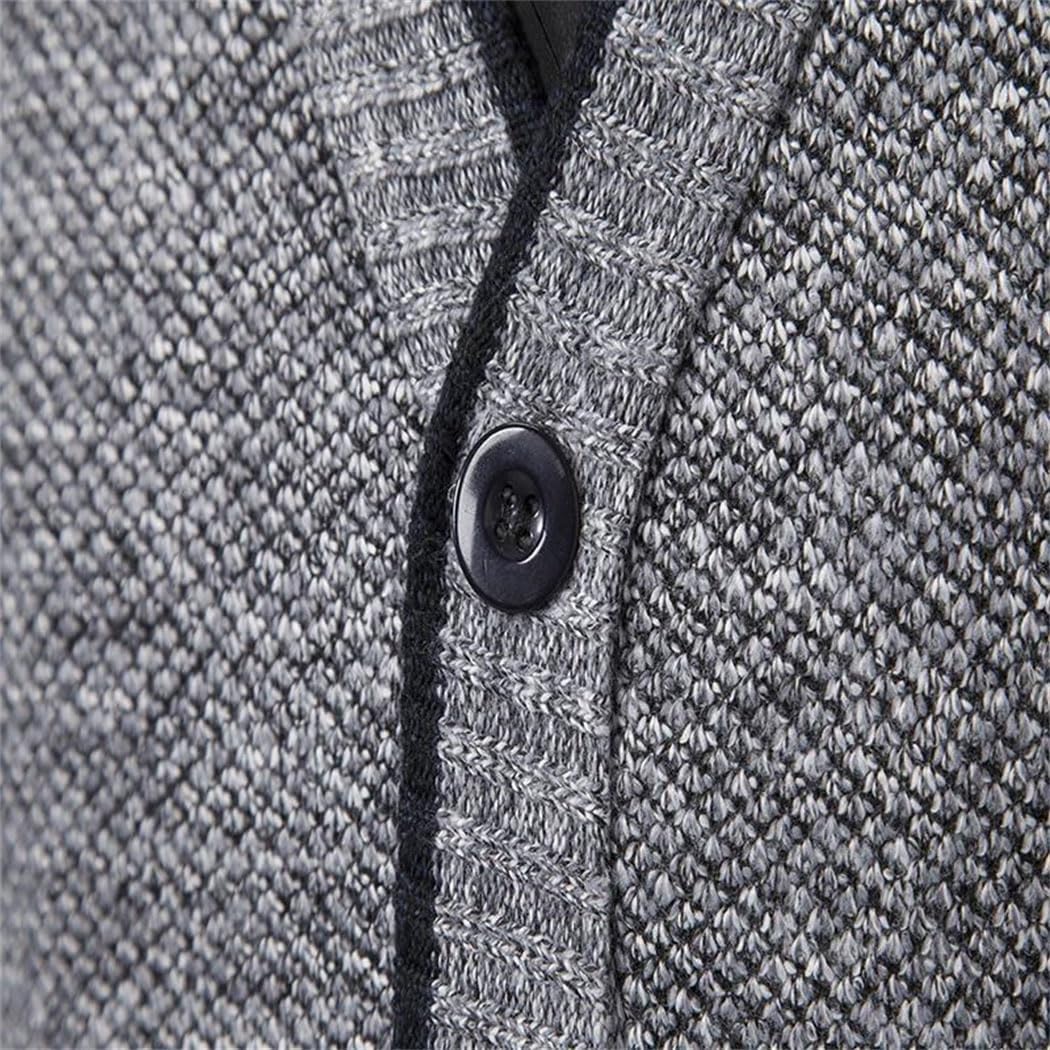Men’s Knitted Cardigan Casual V-Neck Soft Knit Sweater Comfortable Everyday Wear Layered Winter Top