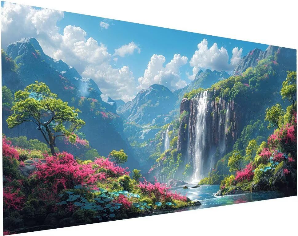 Broderie diamant kit complet 70x140 cm idéal pour une activité manuelle adulte
