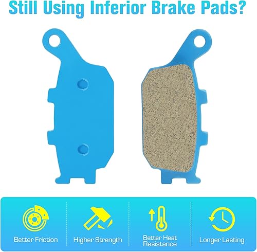 Miniatura 4 de Pastillas de Freno Cerámica Orgánica para Honda VT 1100 1998-01, VT 1300 2010-14, VTX 1300 2005-07 Delanteras y Traseras 2 Juegos