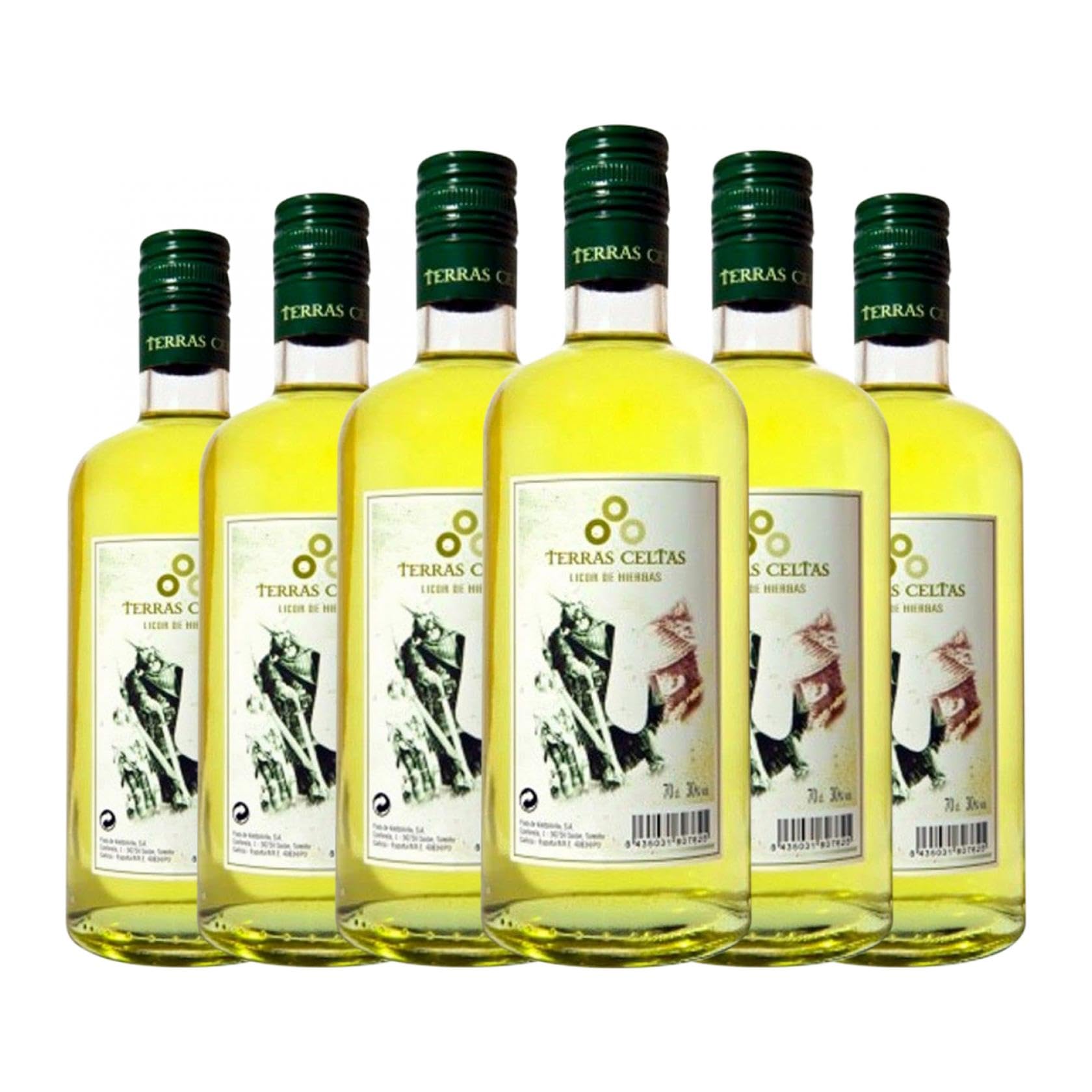 Licor de hierbas Terras Celtas 70 cl (Caja de 6 Botellas de 70 cl)