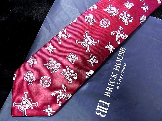 Amazon Co Jp ワンピース ルフィー 海賊団 刺繍 ブリックハウス ネクタイ One Piece 服 ファッション小物