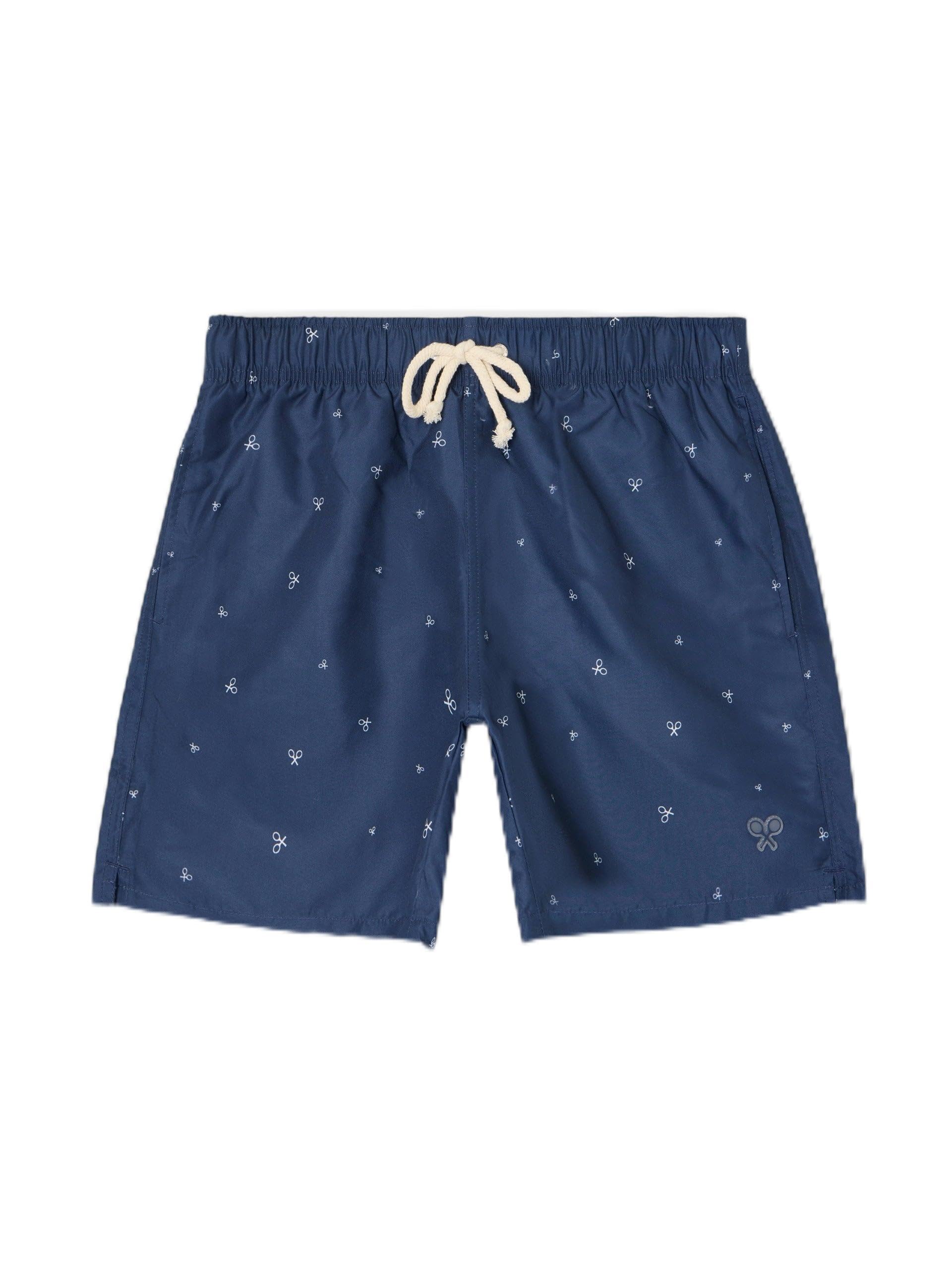 SILBON Mini Racket Swimsuit, Navy, XXL/3XL