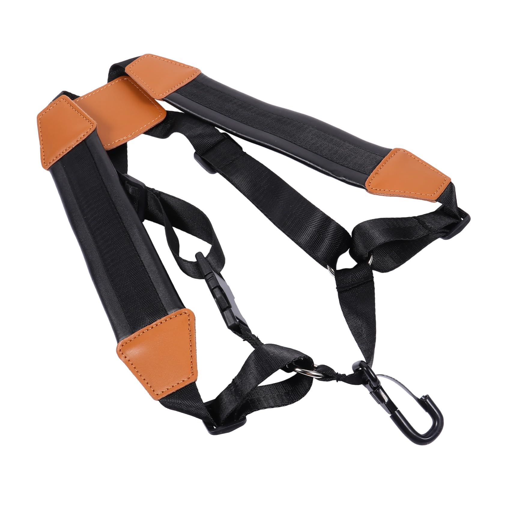 ibasenice 3pièces Harnais De Saxophone Padded Bandoulière Pour Alto Et Ténor Noir