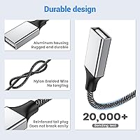 Vista 6 de MOGOOD 4 in 1 USB Splitter Cable,USB to USB Cable Adapter,USB to 4 USB Adapter,Splitter 4 USB Cable,USB Power Split Adapter for Data Charging Power