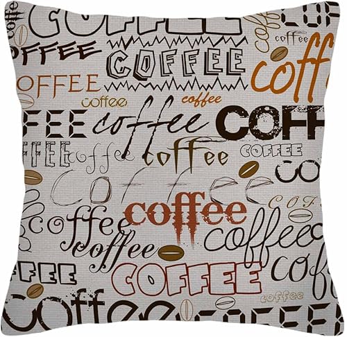 Miniatura 15 de Husandy - Fundas de almohada geométricas, cuadradas, hermosas, vintage, naranja, gris, amarillo y beige, funda de almohada de 18 x 18 pulgadas,