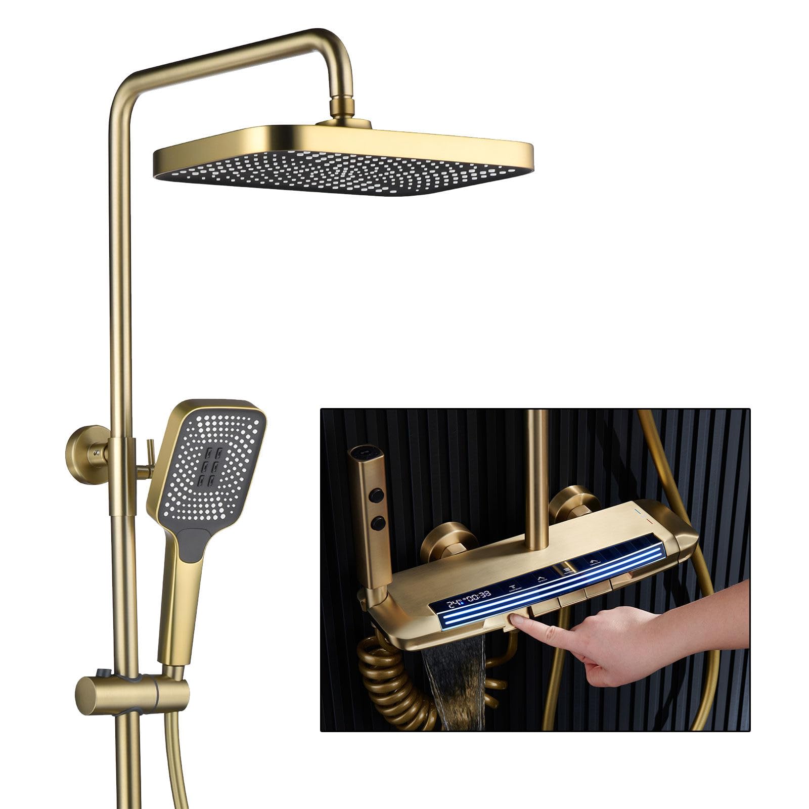 Colonne de douche thermostatique RSS0322 laiton 59A robuste