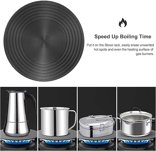 Miniatura 7 de Utensilios de cocina de protección con difusor de calor, grueso antideslizante para estufa de gas, adaptador de inducción de cocina, ahorro de