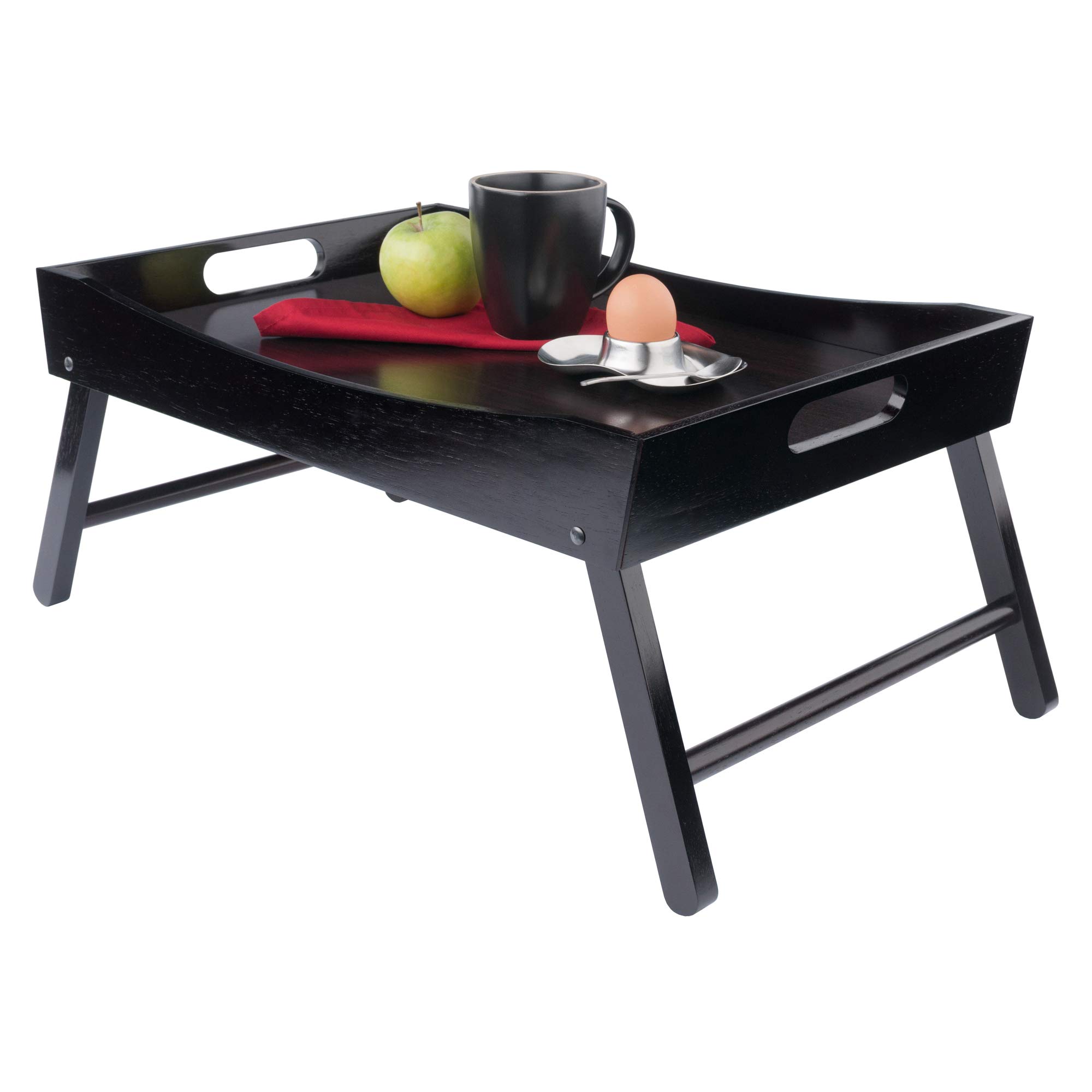 Winsome Benito Plateau de lit, Bois, Espresso, 24,41" W x 10,16" H x 14,96" D
