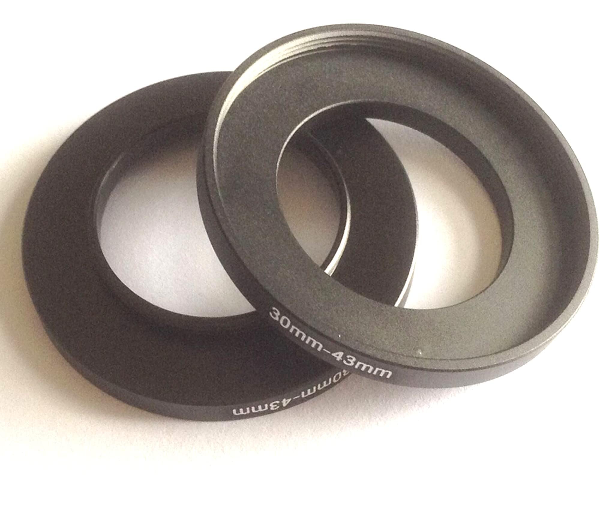 2pcs 30mm To 43mm Size Step Up Rings Video Digital Camera Lens Connector Switch 30-43mm Filter Aperture Connect-ing Adapter Photo Picture Adjust 30-43 Photograph-y Parts Screws Accessories - Image 2