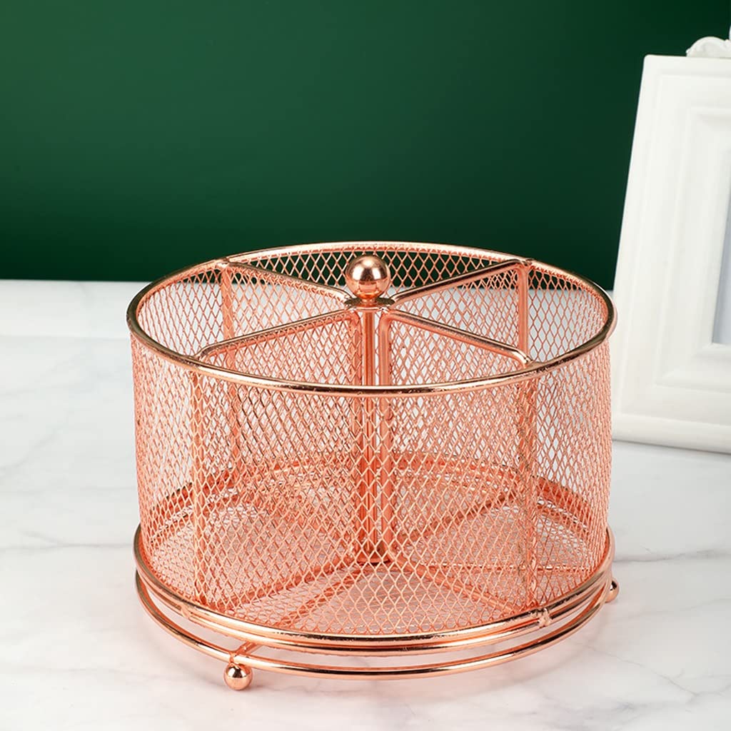 Stifthalter für den Schreibtisch, Bleistift- und Stifthalter mit 4 Fächern, 360-Grad-Spinn-Desktop-Organizer