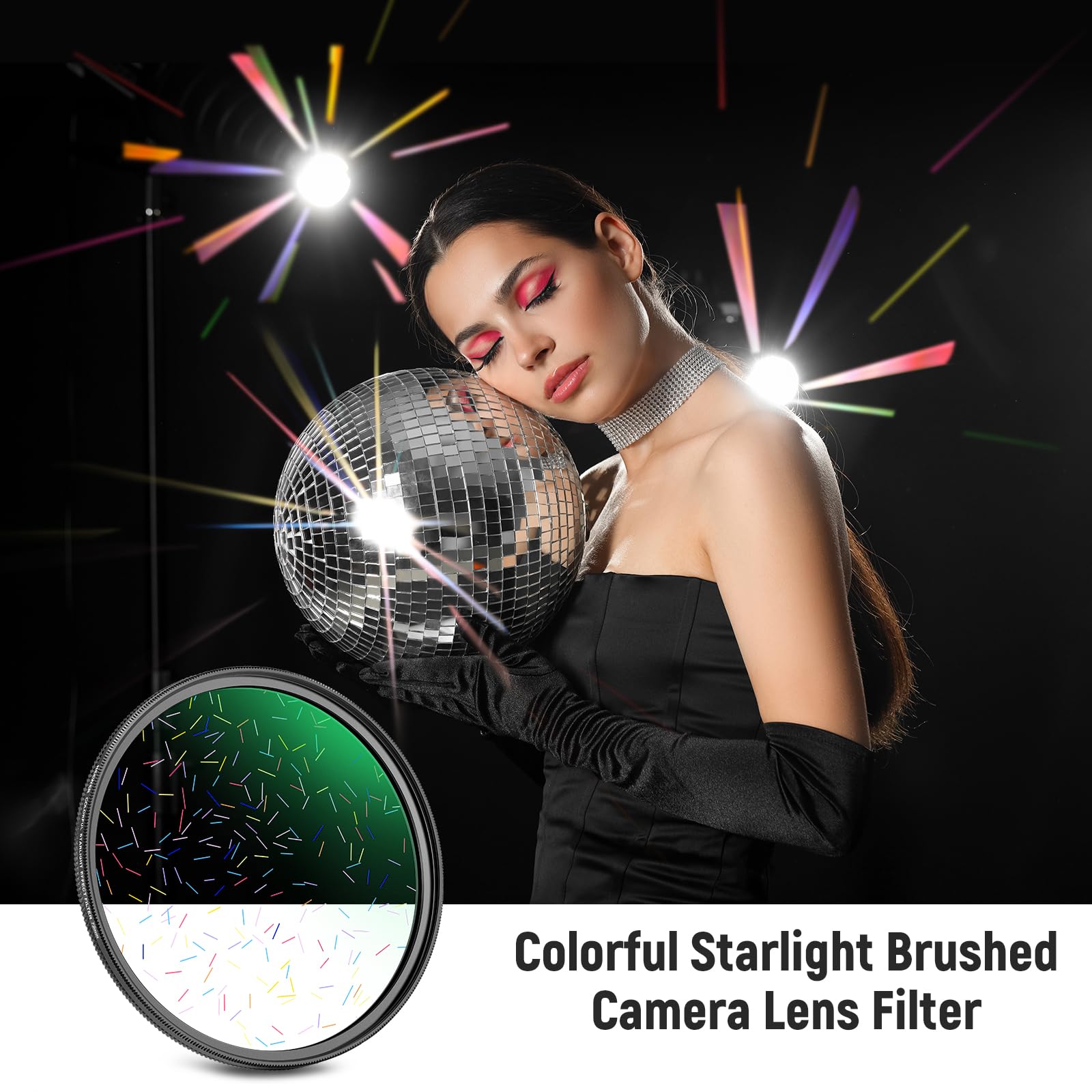 72mm Solar Filter NEEWER 72mm Colorful Starlight Camera Filter ...