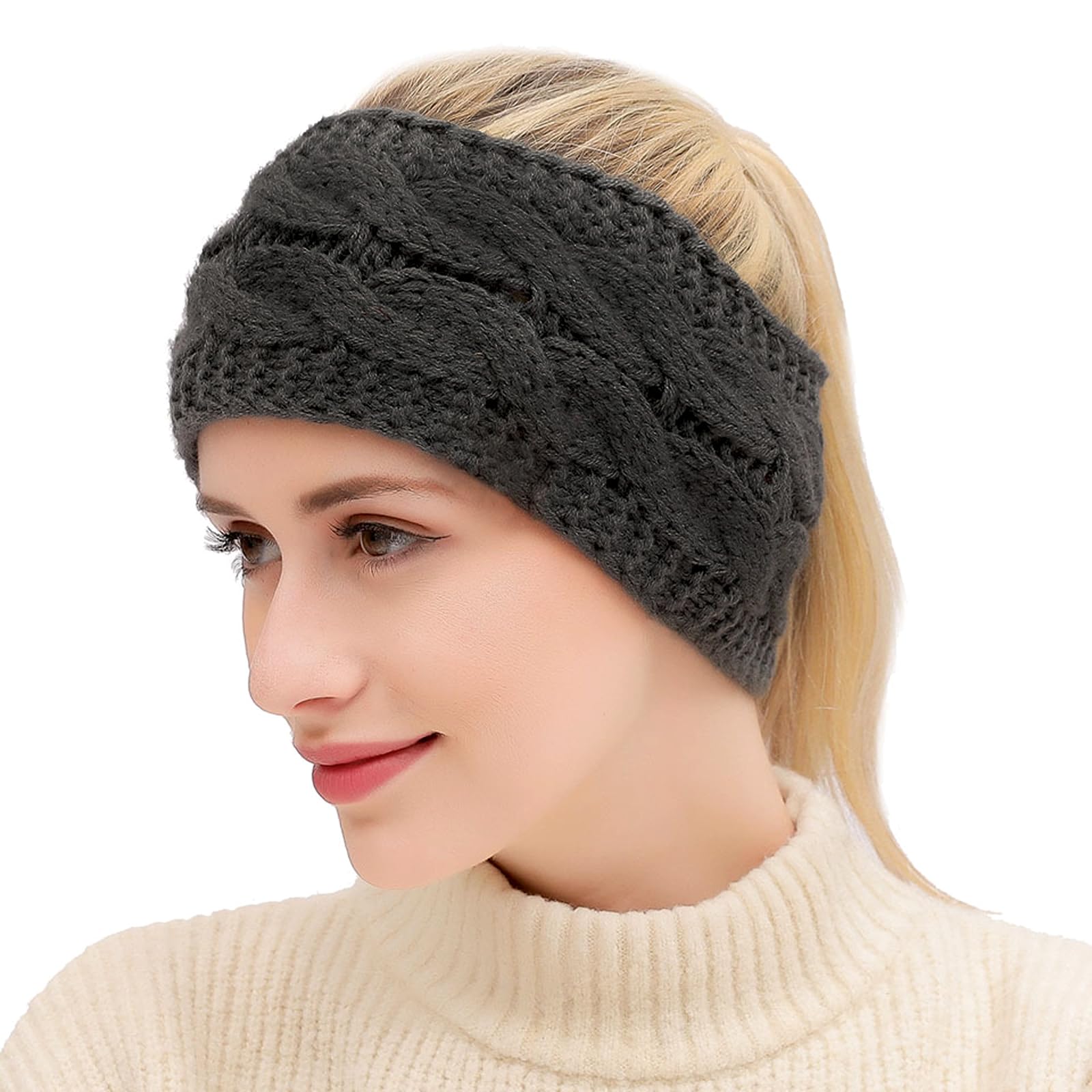 2 Pezzi Fascia Capelli Donna,Fascia Invernale,Fasce per Capelli