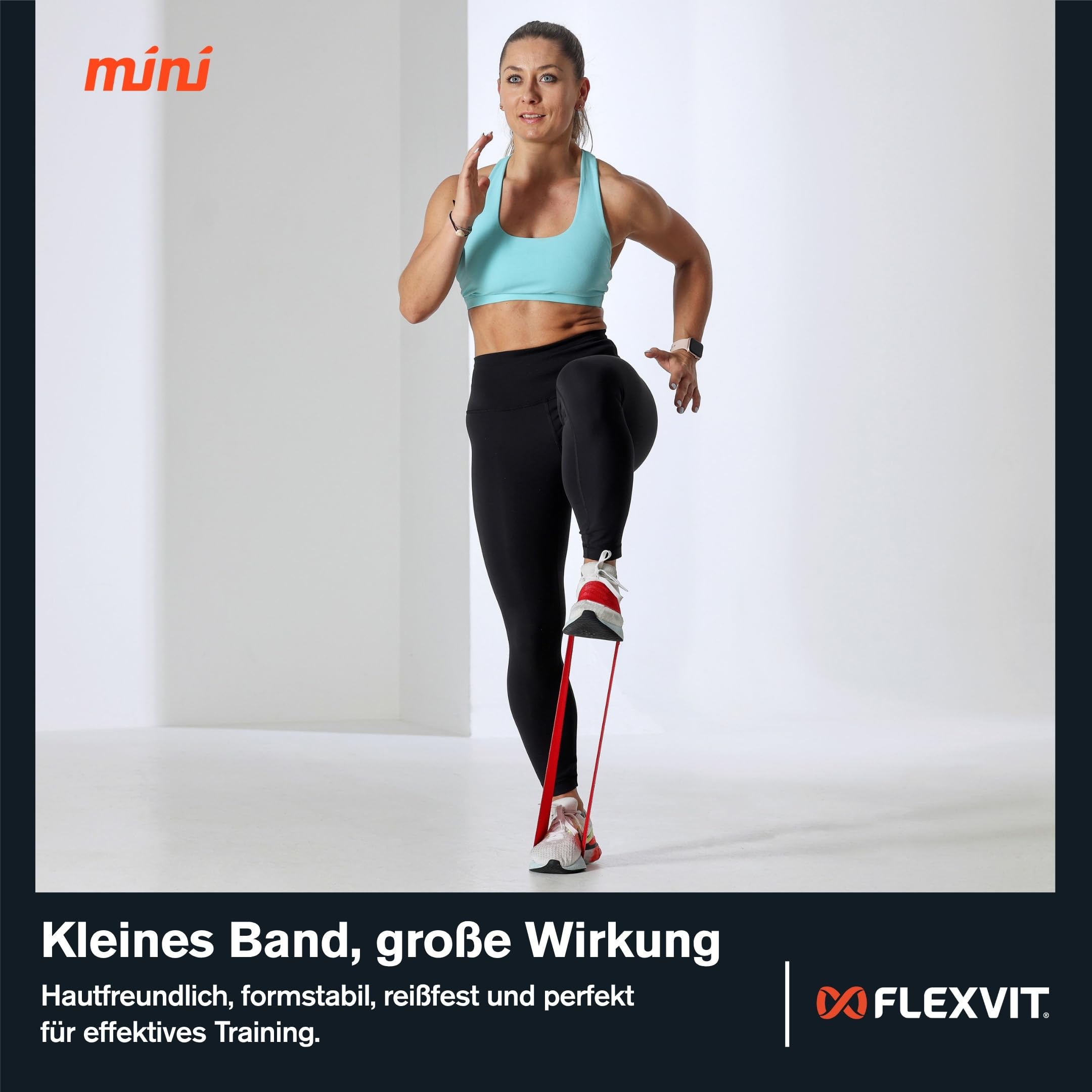 FLEXVIT Starter-Set - Fitnessband-Set für Anfänger, Kinder, Jugendliche & Fortgeschrittene | Widerstandsbänder für Ganzkörpertraining, Kraft, Mobilität & Reha | Hautfreundlich & Made in Germany