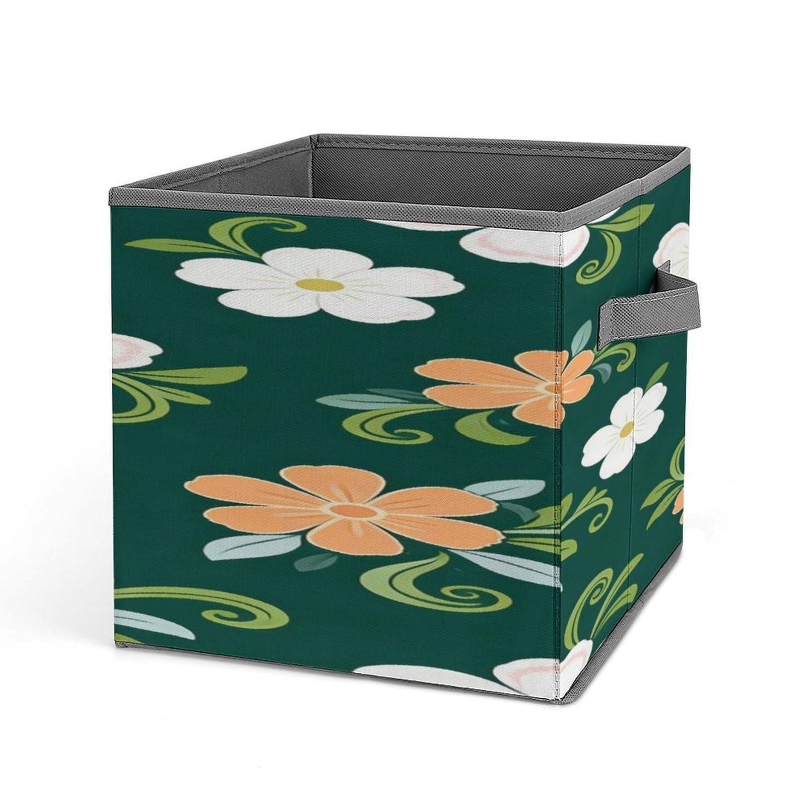 Fekiloot Style Dense Floral Pattern Storage Bins Storage Baskets