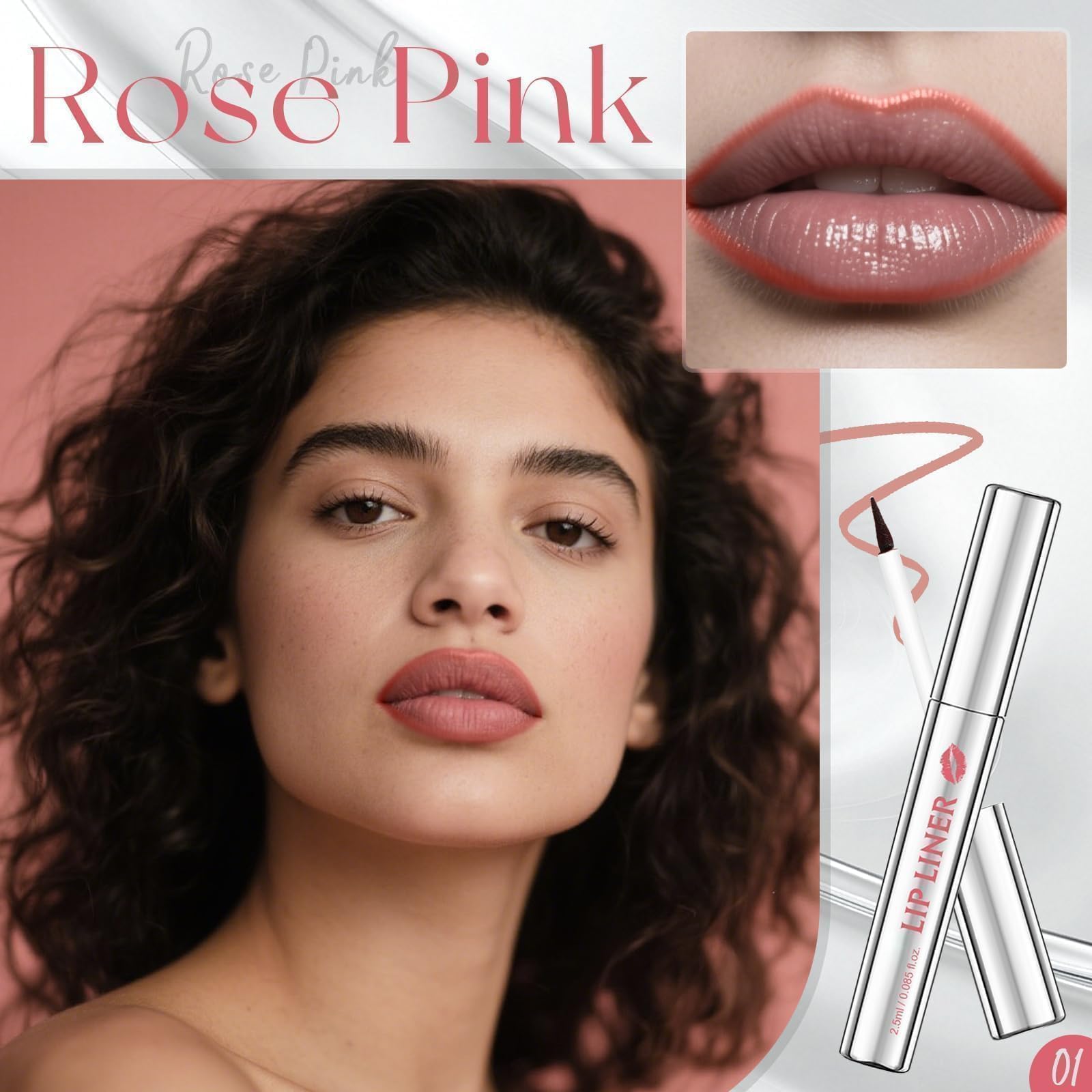 Prreal Peel Off Lip Stain, Waterproof Tattoo Peel Off Lip Liner, Non-sticky Lips Liner Stain Long-lasting - Image 2
