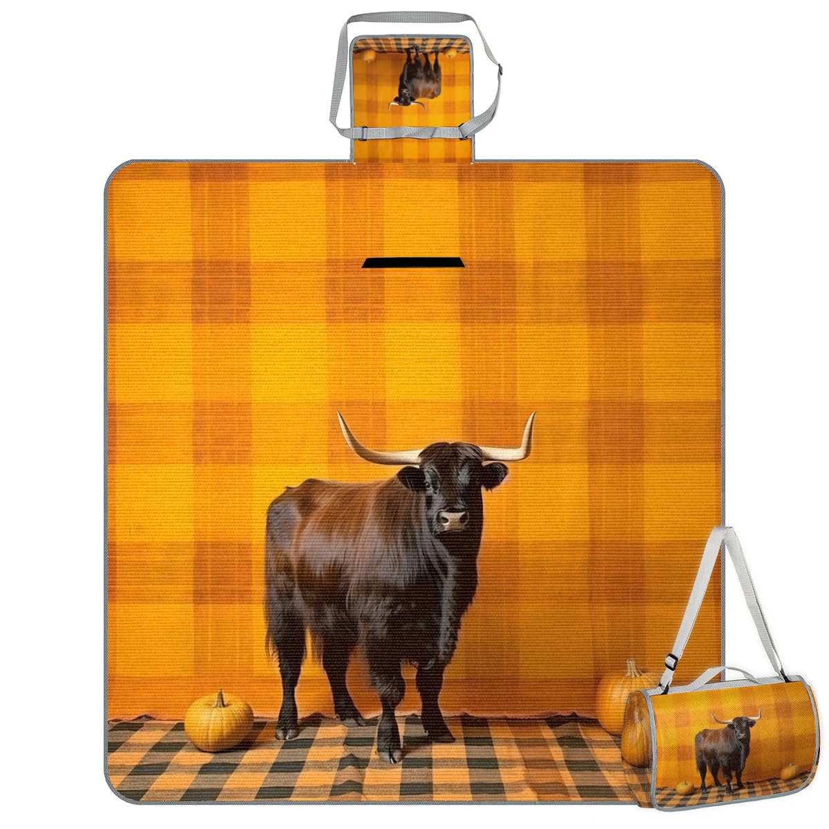 Manta de picnic de 150 x 145 cm, manta de playa plegable para exteriores, impermeable, para playa, camping, senderismo, picnic