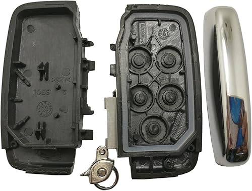 Miniatura 5 de Funda inteligente para llavero Land Rover Range Rover Sport LR2 LR4 Evoque 5 botones sin llave de repuesto (negro)