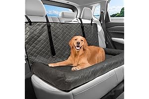 Elevated Comfy Dog Car Seat for Large Dogs