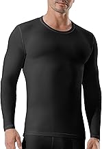 Channo Men's Thermal Underwear: Elastic and Breathable Long Sleeve T-Shirt Cold Weather