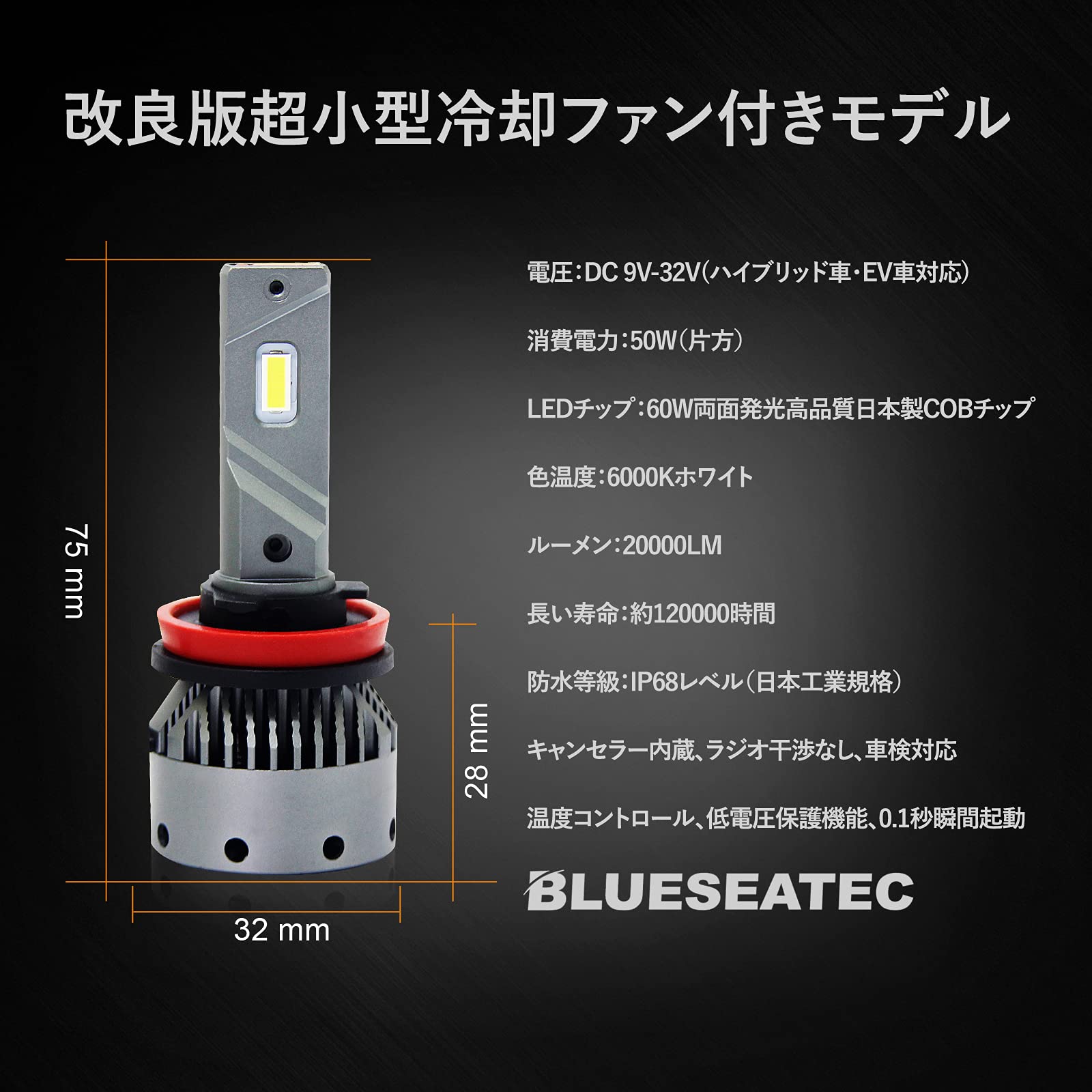 新品‼22000LM!史上初!高効率 LEDヘッドライト H4｜車・バイク・自転車 