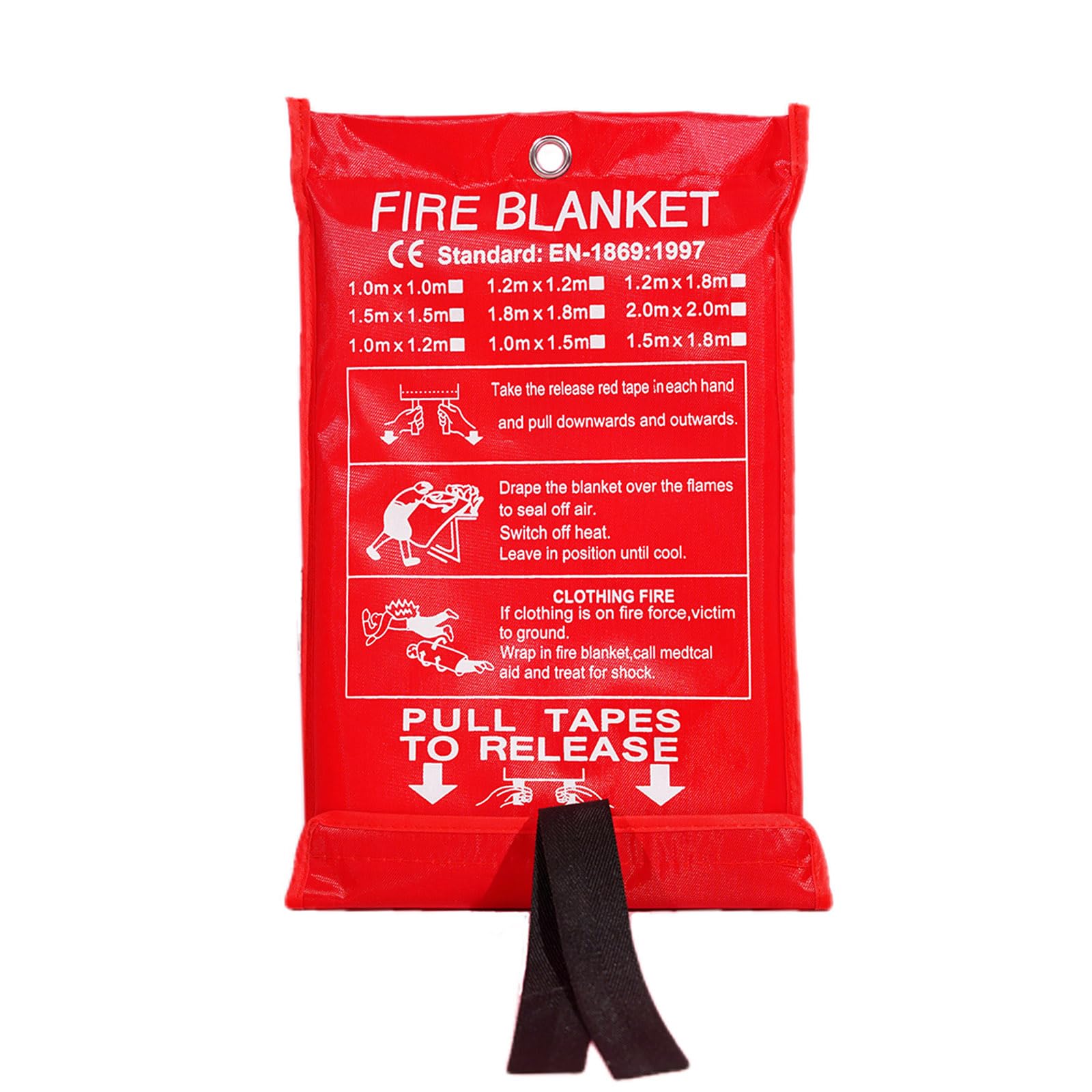 Feefeeguang Fire Blanket - Fire Retardant Blanket for Home, Kitchen, Car, Outdoor Fire Safety and Emergencies Fast Fire Extinguishing Safe and Convenient Keeping Families Safe