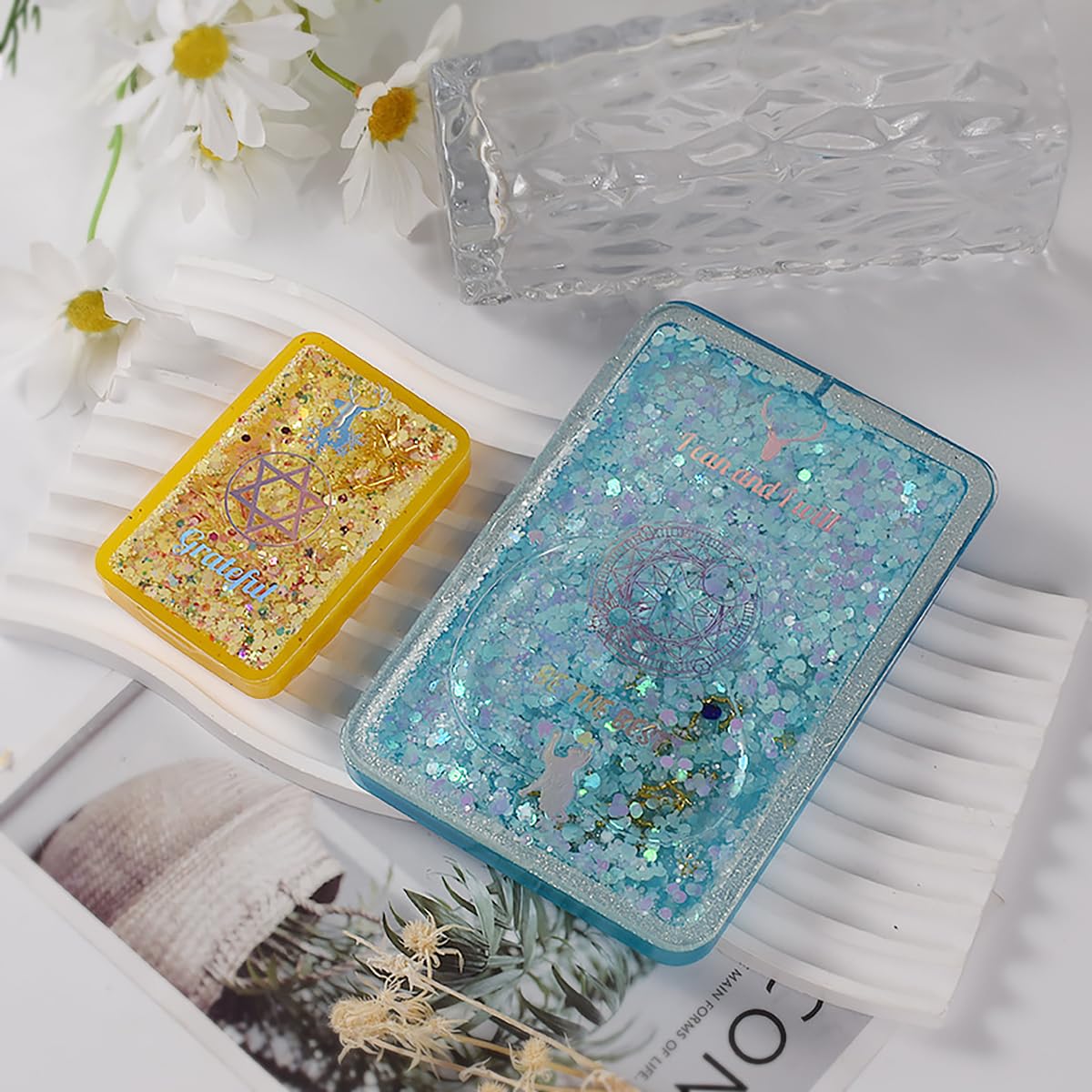 Amazon.co.jp: シェイカーモールド シリコンモールド 長方形 流砂型 2