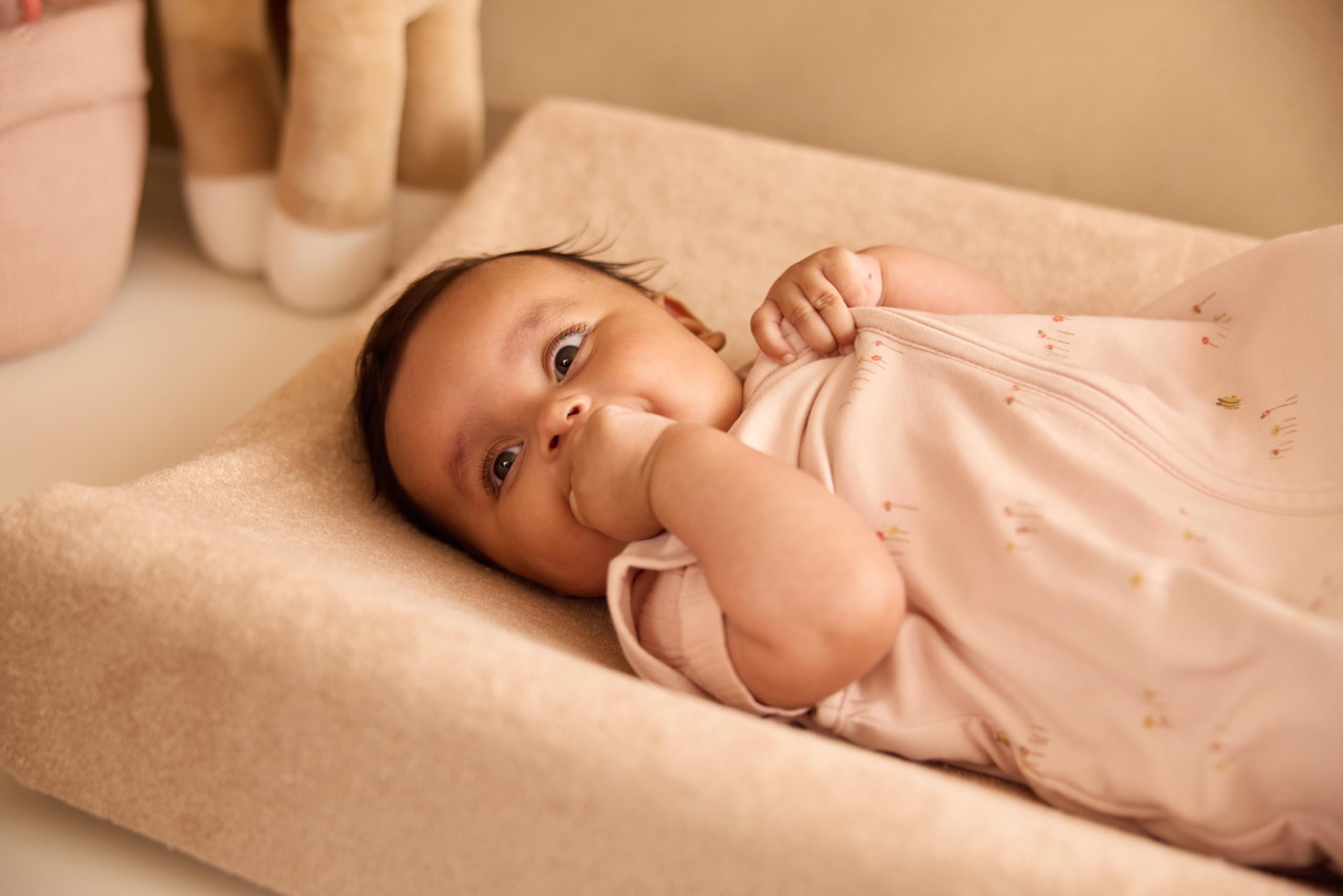 Jollein Gigoteuse bébé en jersey - 90 cm - Pretty Picnic - 100% coton - 0,5 TOG - gigoteuse d’été - avec fermeture éclair - certifiée OEKO-TEX