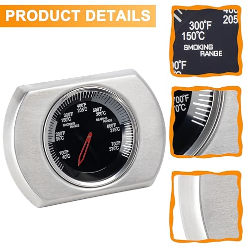 Miniatura 83 de Medidor de termómetro para ahumador Oklahoma Joe's Accesorios para ahumadores 3695528R06 Oklahoma Joe Parrilla Indicador de calor preciso para la 3