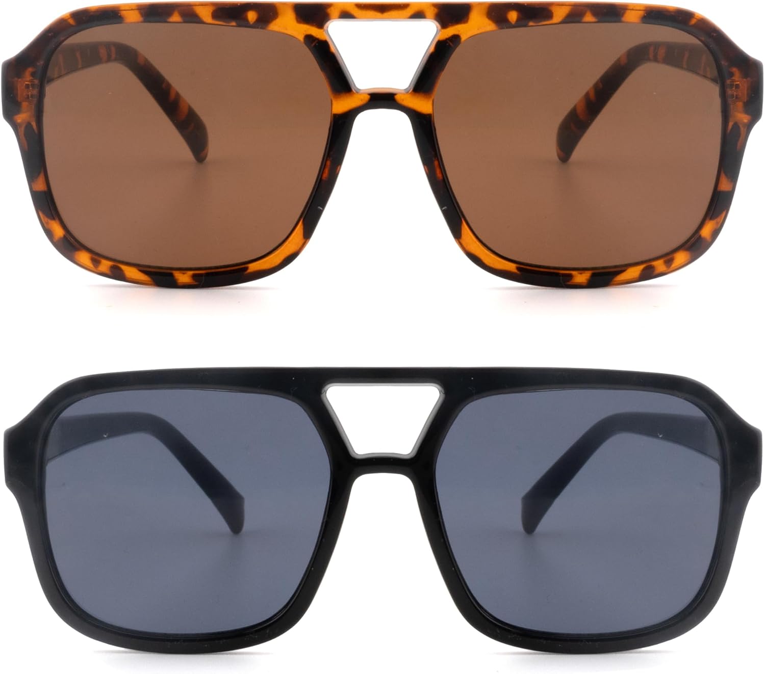 2 Pack Full Aviator Reader Sunglasses for Men Women Chic Oversize Womens Mens Sun Reading Glasses Outdoor NON BIFOCAL - Image 5