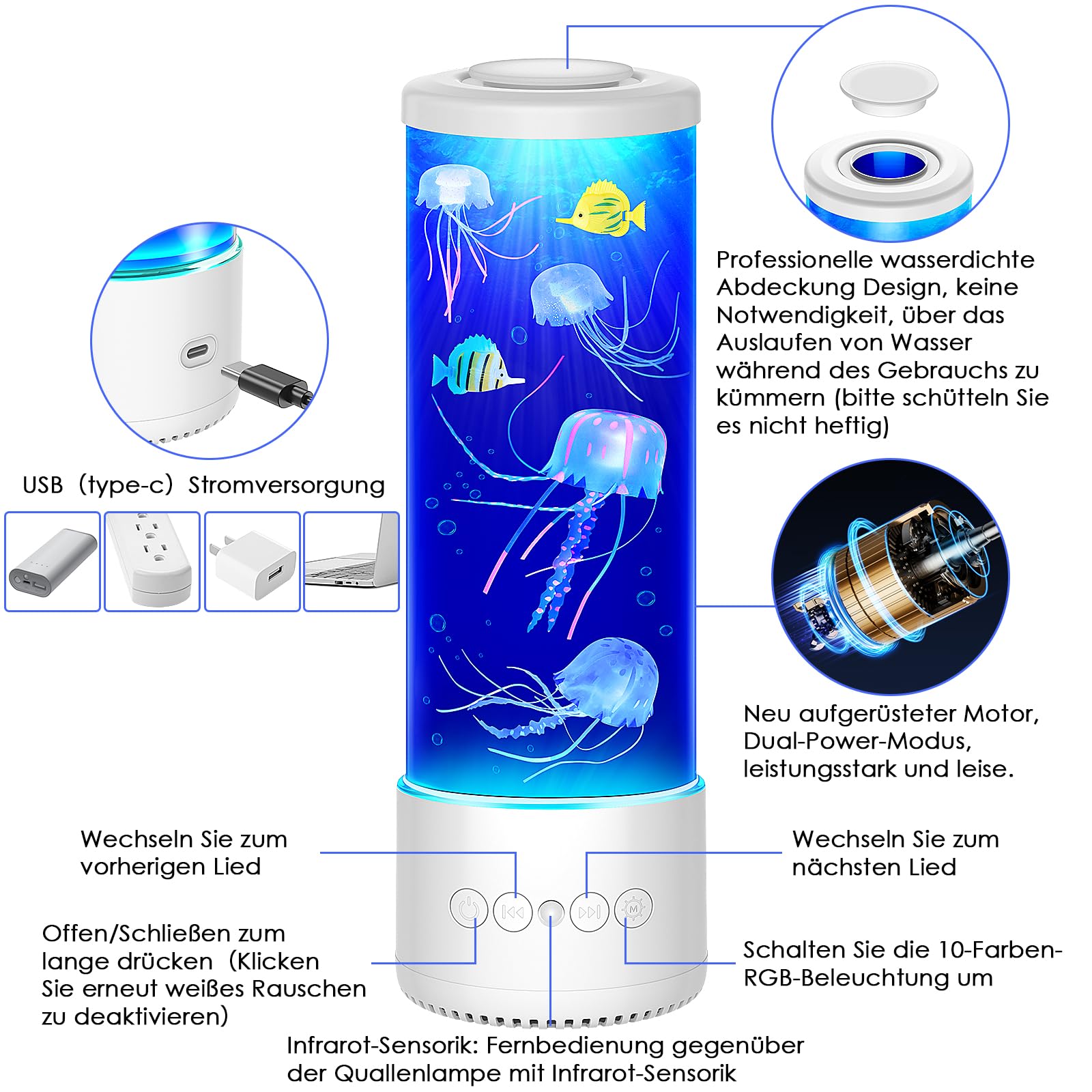 Mineup Lampada Meduse Acquario, lampada da medusa con 17 colori Lampada Medusa Lava, Jellyfish Lava Lamp, Lampada con Meduse in Movimento, Lampada lava per casa camera da letto ufficio regalo Mineup Lampada Meduse Acquario, lampada da medusa con 17 colori Lampada Medusa Lava, Jellyfish Lava Lamp, Lampada con Meduse in Movimento, Lampada lava per casa camera da letto ufficio regalo