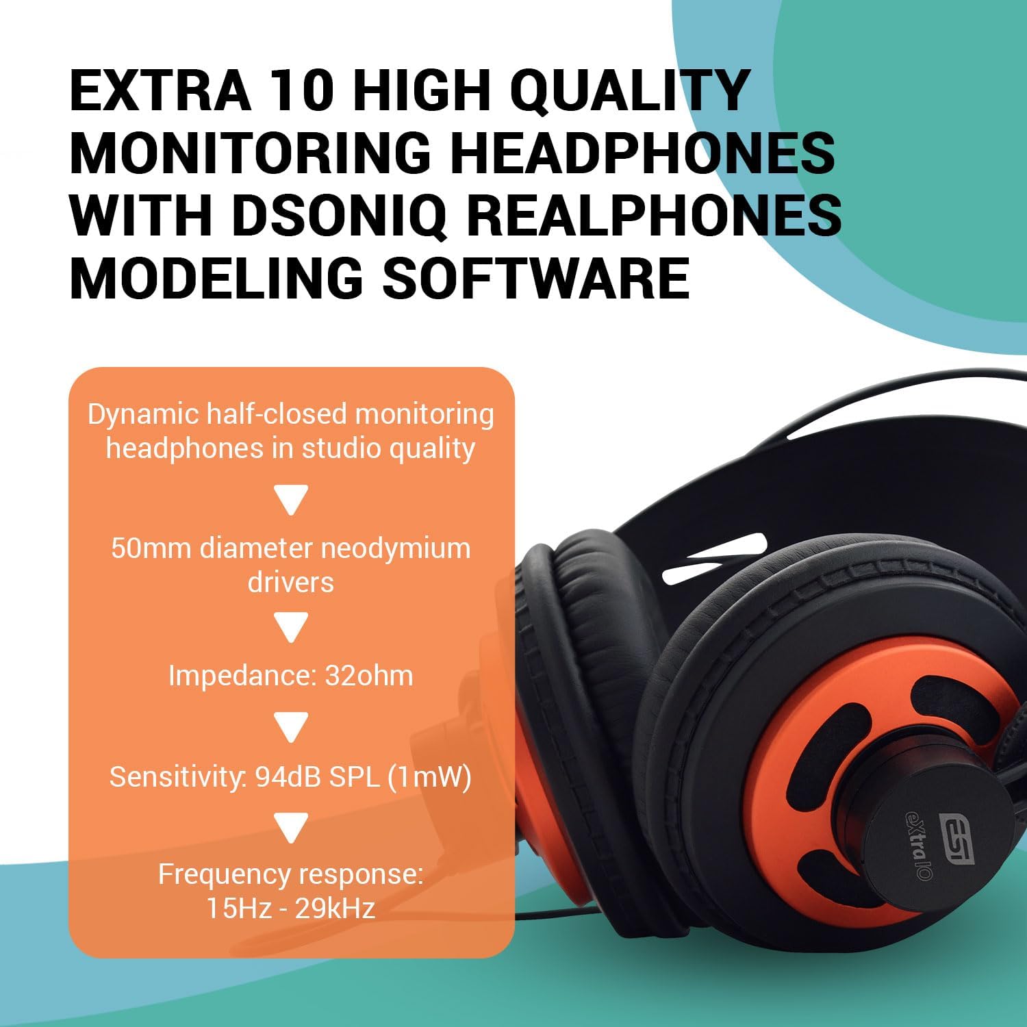 ESI Adicional 10 | Auriculares de Estudio Software de Modelado dSONIQ Realphones