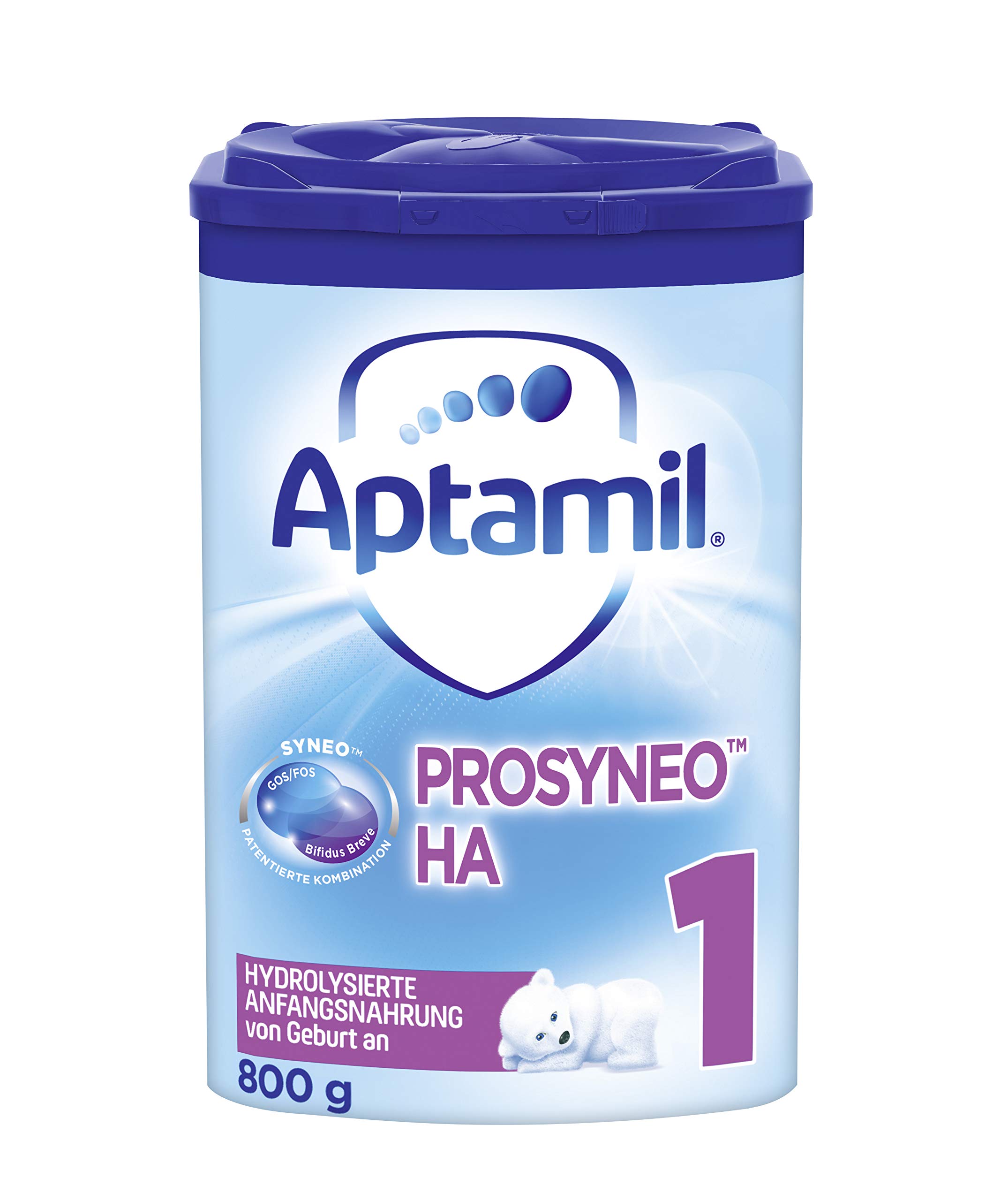 APTAMIL PROSYNEO HA 2, Babynahrung nach dem 6. Monat, Baby-Milchpulver (1 x 800 g) & PROSYNEO HA 1, Anfangsmilch von Geburt an, Baby-Milchpulver (1 x 800 g)