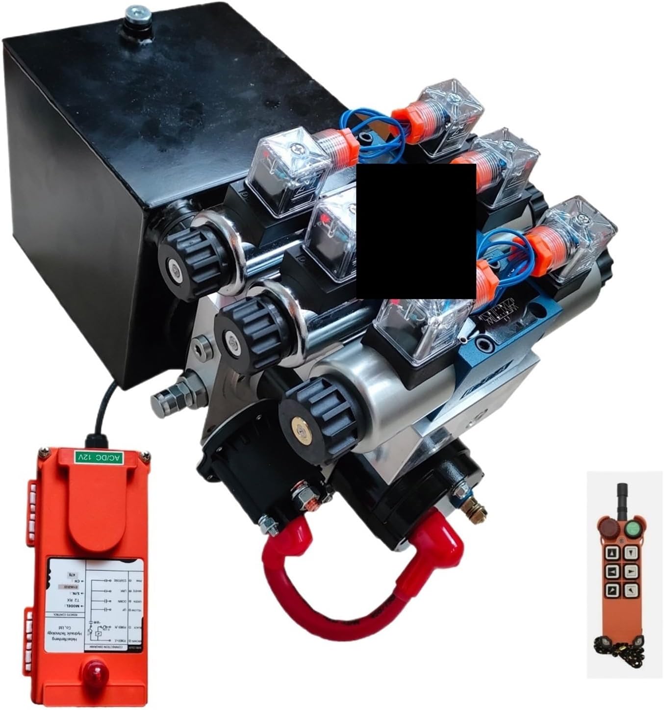 1pcs 0.8kW DC Hydraulic Power Unit (3-Way, 6-Specification), Suitable for excavators, Construction Machinery, etc.(12V)