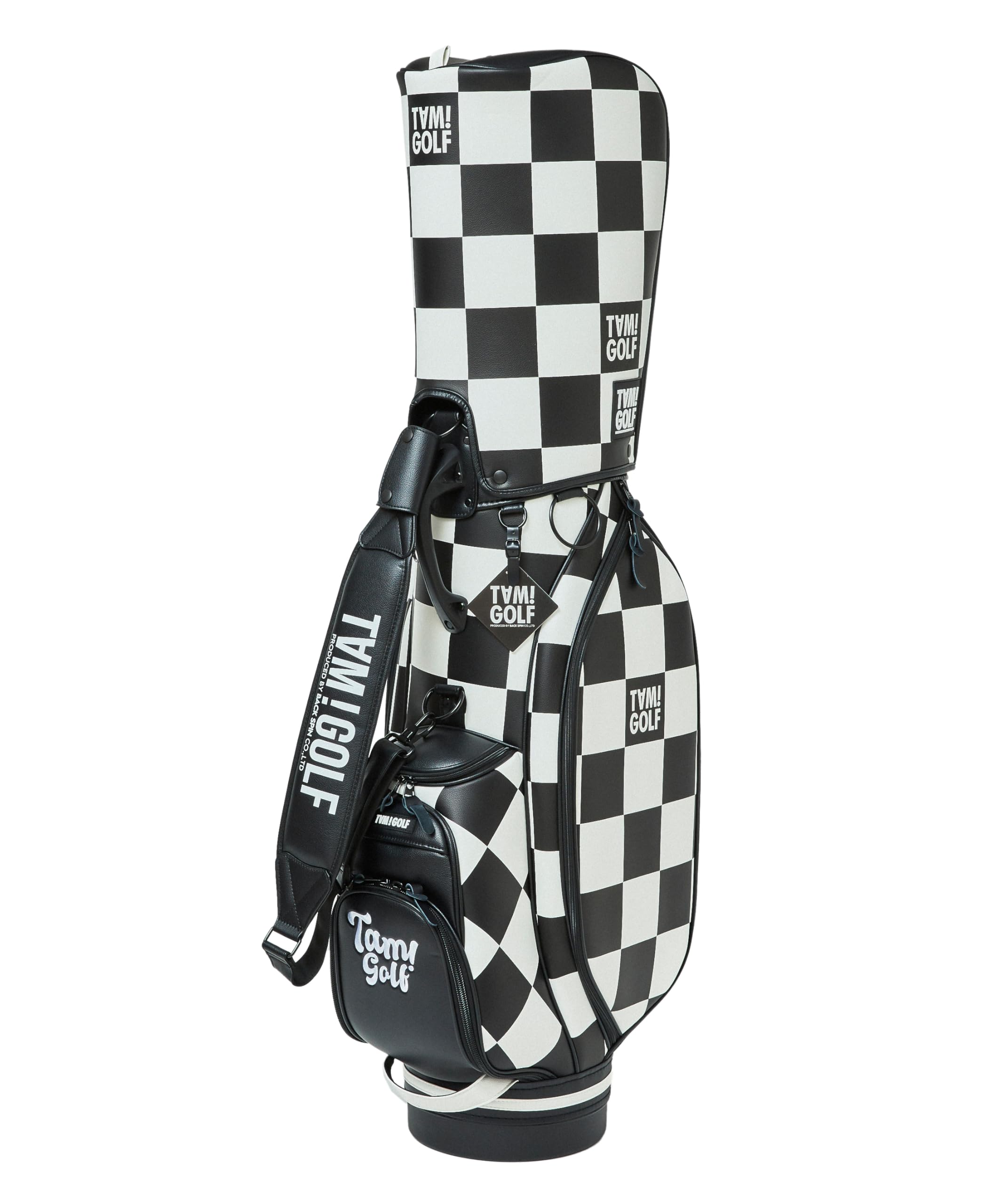 Amazon | TAM!GOLF チェック柄キャディバッグ カートタイプ 9