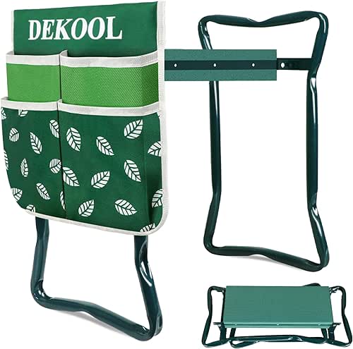 Garden Kneeler and Seat with Tool Pouch, 2 in 1