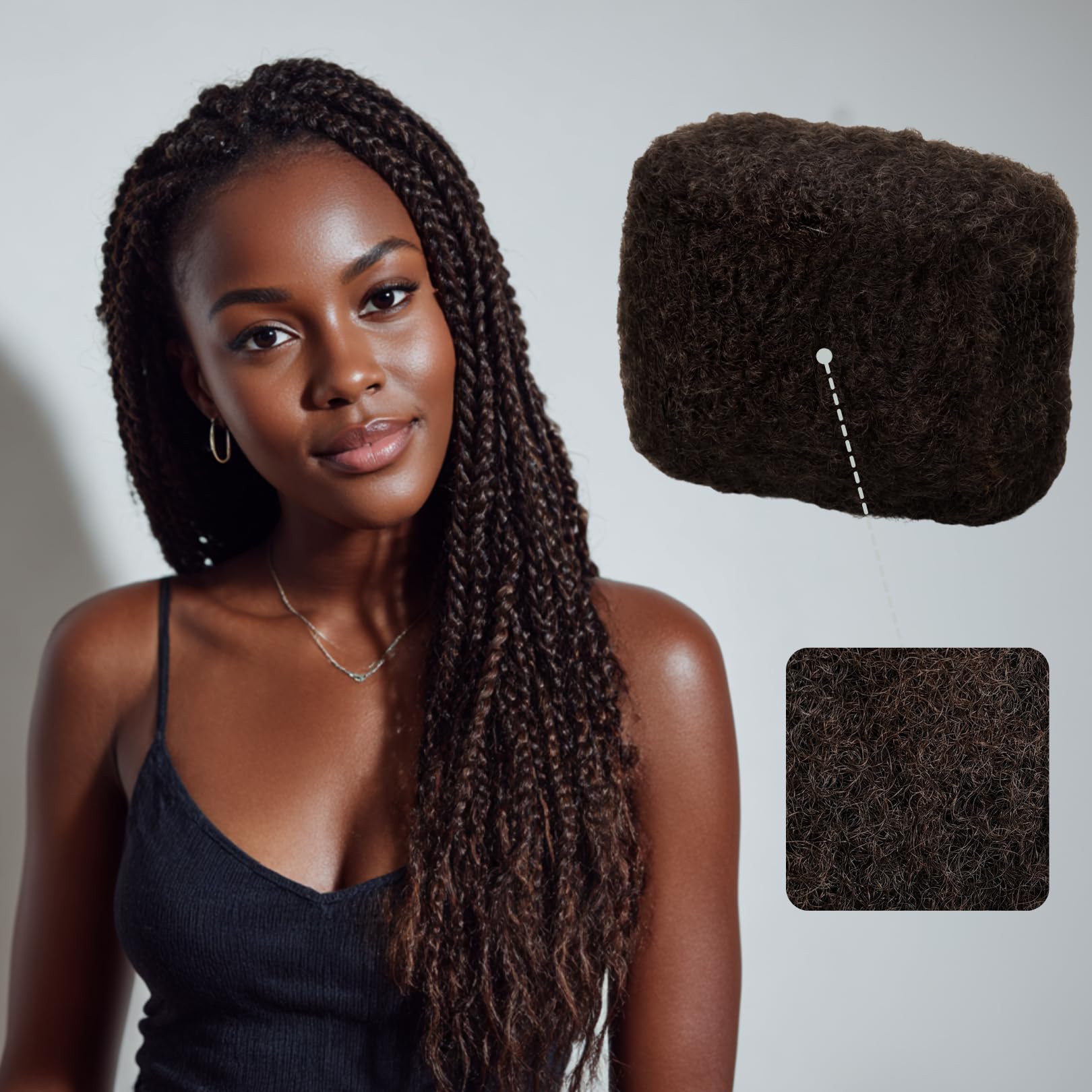 IUC Afro Kinkys Bulk Human Hair