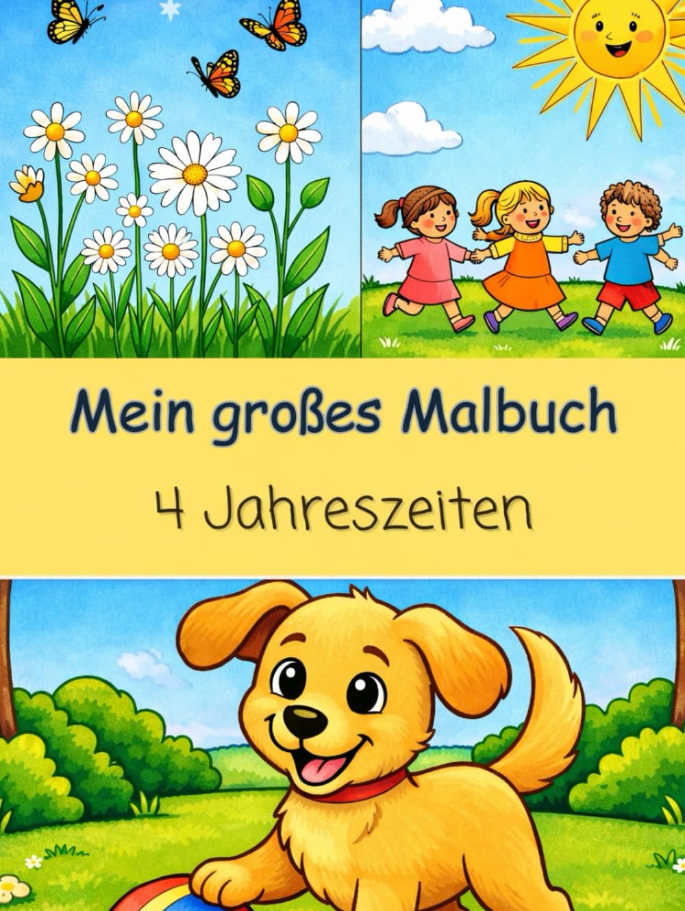 Mein großes Malbuch: 4 Jahreszeiten