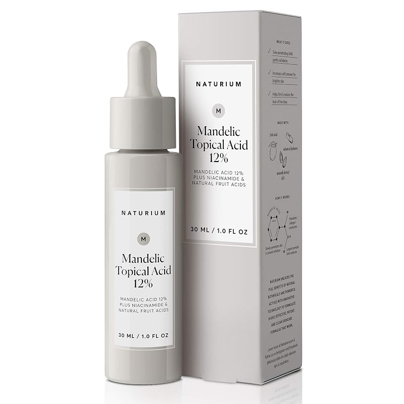 Sérum Naturium com Ácido Mandélico 12%, Niacinamida e Ácidos Naturais de Frutas, 30 mL