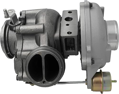 Miniatura 3 de GTP38R Turbo 739619-5004S con entrada de aire de 4 pulgadas AR 1.00 rodamiento de bolas y turbocompresor de billet 739619-5004S compatible con Ford