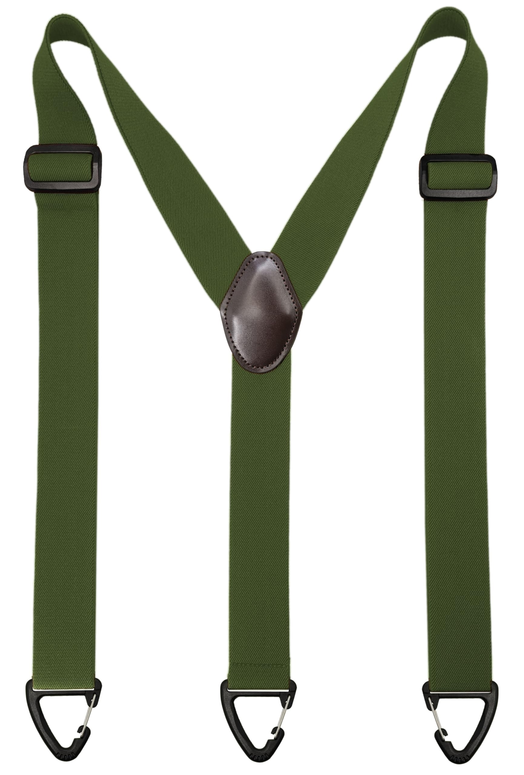 1.5 In Y Belt Loop Suspenders for Unisex Under Clothing with 3 Hooks.