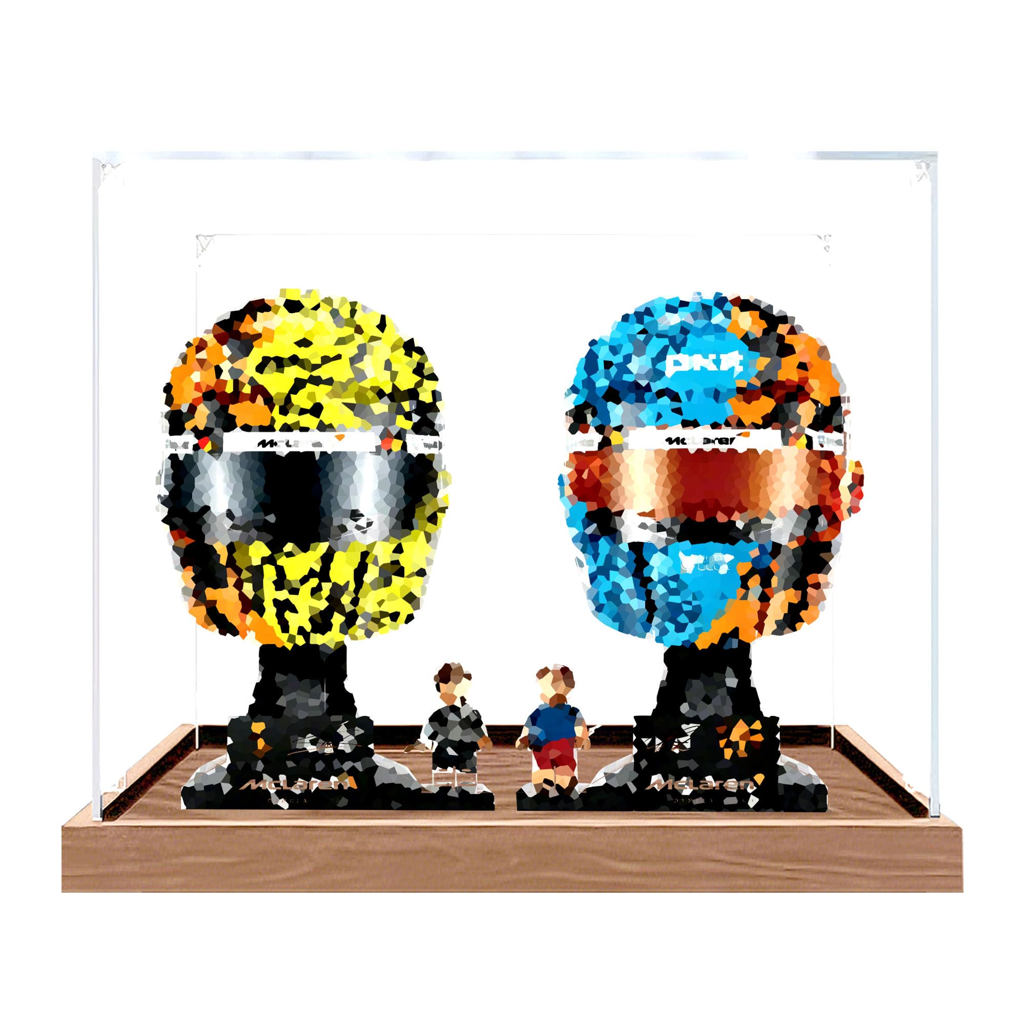 Clear Acrylic Showcase Box for Le-go 43017+43023 Sets (Wood 2mm)