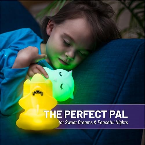 Miniatura 2 de Lumipets Space Rocket - Luz nocturna para niños luz de silicona para guardería de bebés y niños luz nocturna blanda para habitación de niños luces