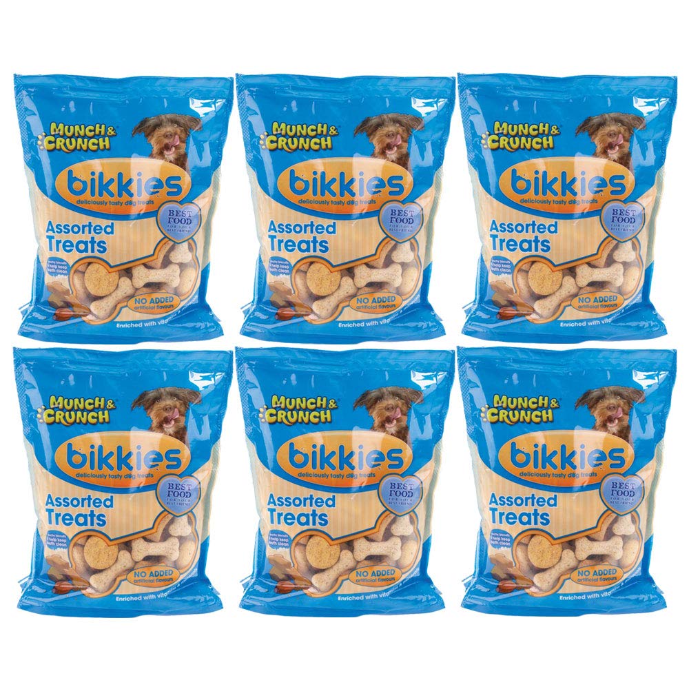 Munch & Crunch Dogs Bikkies Assorted Dog Treats 400g Per Pack (6 Pack)