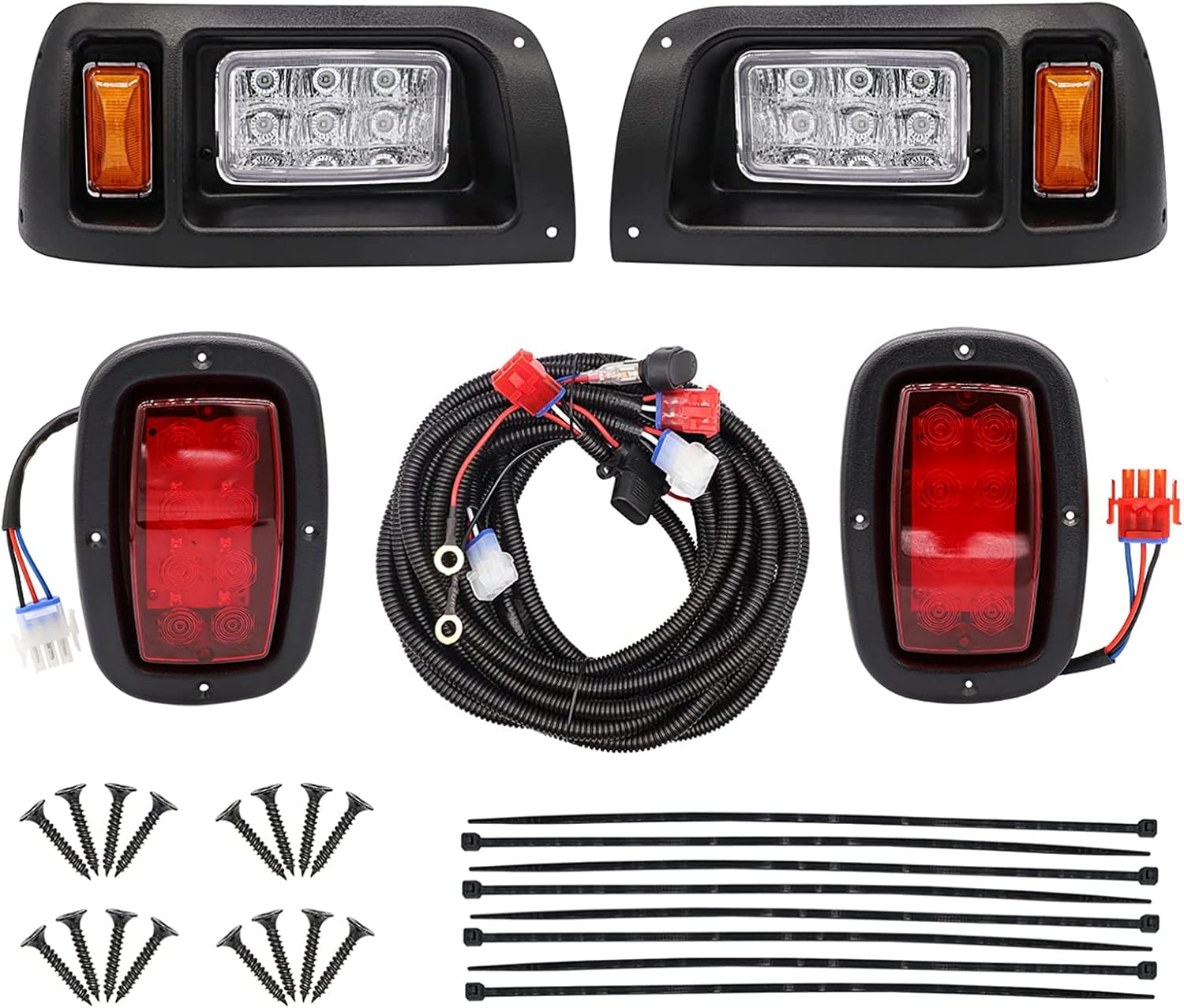 CartClan Club Car DS Led Headlight and Tail Light Kit 12